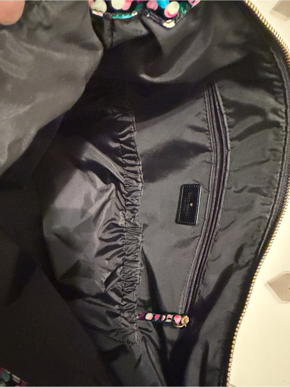 Kate spade baby bag Multicolor Confetti Crossbody Tote with Black Strap - Picture 12 of 15
